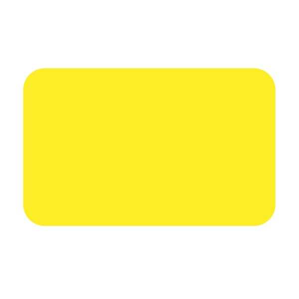 Intravenous Bag Label, Removable Thermal 2-1/2" x 4" Yellow